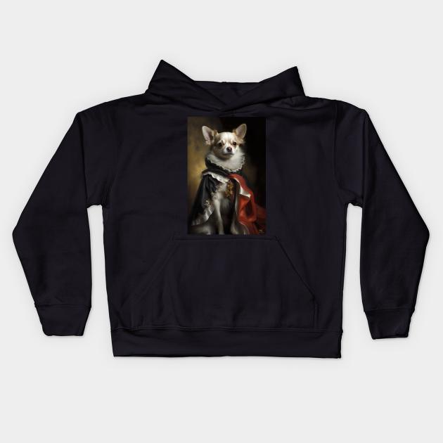 Chihuahua Classic Dog Portrait Kids Hoodie by YeCurisoityShoppe